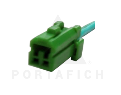 PORTAFICH CONECTOR 2 VIAS INSTRUMENTO ELECTRICO ARNES DE CABLEADO