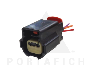 PORTAFICH CONECTOR 3 VÍAS SENSOR DE ROTACION/ESTACIONAMIENTO GM/FORD/PRENSADO A/C FORD