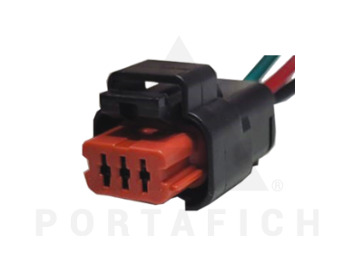 PORTAFICH CONECTOR 3 VÍAS SENSOR DE CIGUEÑAL PEUGEOT/CITROEN