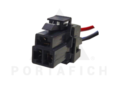 PORTAFICH CONECTOR 3 VÍAS INYECCION ELECTRONICA CON TRABA