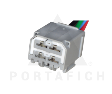 PORTAFICH CONECTOR 4 VIAS MOTORCRAFT FORD/MODULO DE CONTROL DE VELOCIDAD A/C FORD