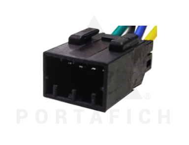 PORTAFICH CONECTOR 4 VIAS FARO TRASERO CAMIONETAS IVECO/FIAT/CHEVROLET