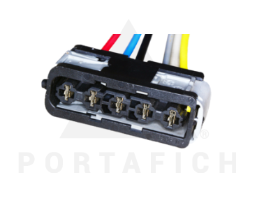 PORTAFICH CONECTOR 5 VIAS RESISTENCIA A/A PEUGEOT