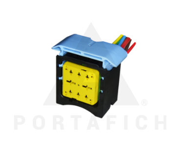 PORTAFICH CONECTOR 8 VIAS RELE/ENCHUFE P.308/408/508/206/307/4008/2008/3008/C3