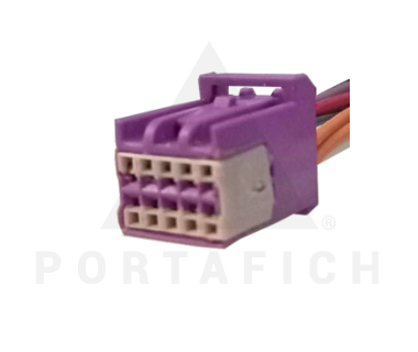 PORTAFICH CONECTOR 10 VIAS ESPEJO ELECTRICO CHEVROLET