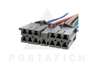 PORTAFICH CONECTOR 13 VÍAS ADAPTADOR DE RADIO ISO 12-137 DAEWOO/NEXIA/TELAR DE PLOMO ESTÉREO