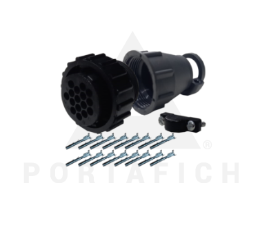 PORTAFICH CONECTOR 16 VIAS CPC CAMION/OMNIBUS CONTRACONECTOR 1483