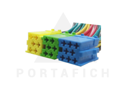 PORTAFICH CONECTOR 20 VIAS RADIP MP MINI ISO ADAPTADOR VW/AUDI/SEAT