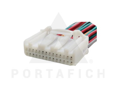 PORTAFICH CONECTOR 28 VIAS INTERRUPTOR DE PANTALLA DE CAMARA TRASERA - CONECTA C/PANTALLA