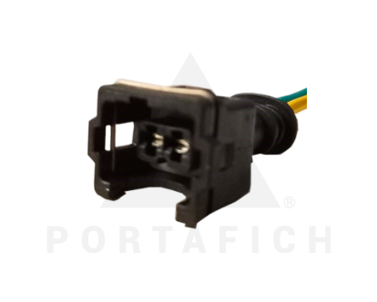 PORTAFICH CONECTOR 2 VIAS INYECTORES VW/LLAVE BALIZA FIAT