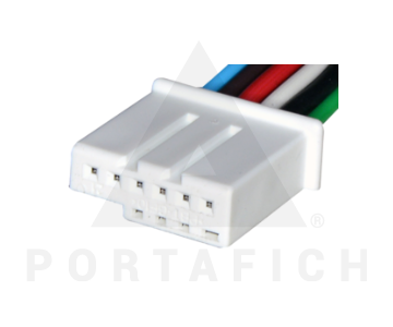 PORTAFICH CONECTOR 6 VIAS LUZ DE LECTURA/ INTERRUPTOR DE ESPEJO RETROVISOR VW/AUDI
