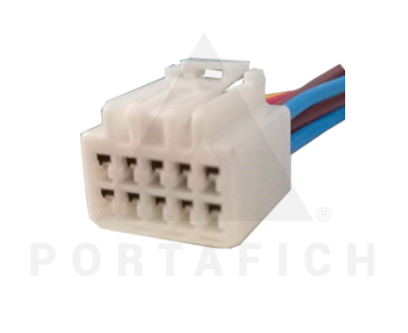 PORTAFICH CONECTOR 10 VIAS CAMARA MARCHA ATRAS LINEA SUZUKI