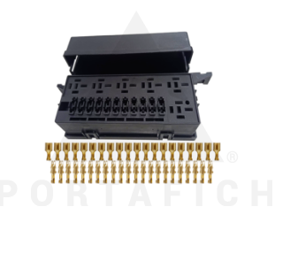 PORTAFICH CAJA DE FUSIBLES BLOQUE DE SOPORTE DE CIRCUITO ESTANDAR/ 11 FUSIBLES 6 RELAYS