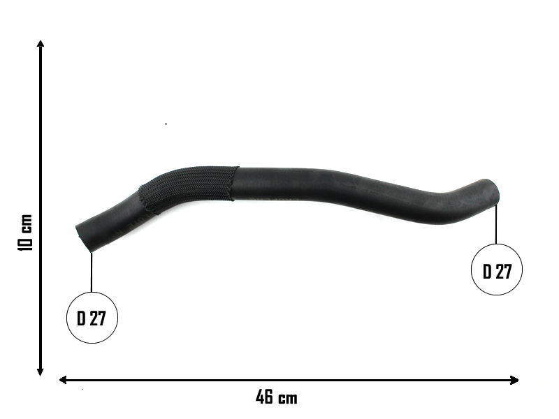 CAUPLAS MANGUERA RADIADOR SUPERIOR FORD FIESTA II OEM:5S658B274AB  5S658B274AC