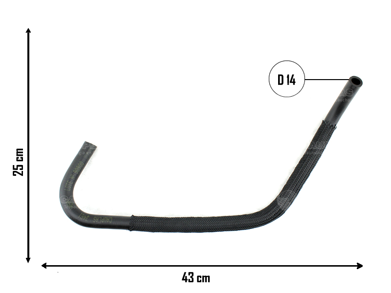 CAUPLAS MANGUERA DIRECCION DE POTENCIA A BOMB HIDR FORD RANGER I  =YACO 3549