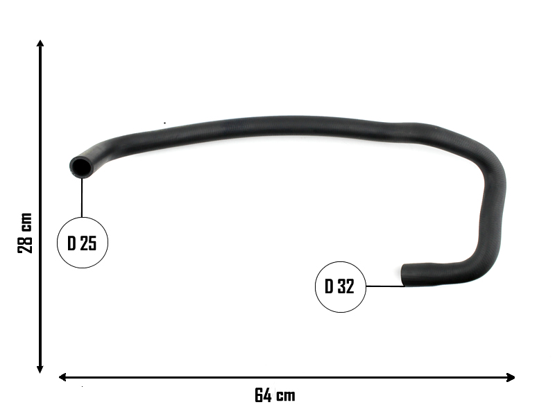 CAUPLAS MANGUERA RADIADOR INFERIOR FORD ECOSPORT OEM:2N158B273AE =YACO 2638