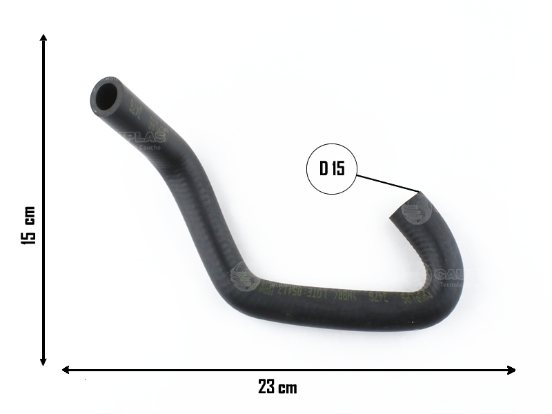 CAUPLAS MANGUERA RETORNO DIREC HIDR FORD ESCORT OEM:93AB3691AA (YACO 2350)