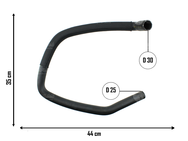 CAUPLAS MANGUERA RADIADOR INFERIOR FORD FOCUS I =YACO 3064