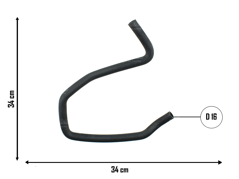 CAUPLAS MANGUERA CALEFACTOR ENTRADA FORD FOCUS I =YACO 3512