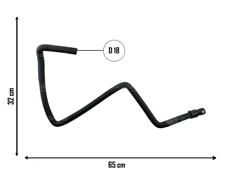 CAUPLAS MANGUERA CALEFACCION F100 F250 F350 F4000
