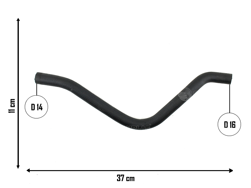 CAUPLAS MANGUERA CALEFACTOR SALIDA ECOSPORT I FIESTA II OEM:2S6518K359BD =YACO 3339