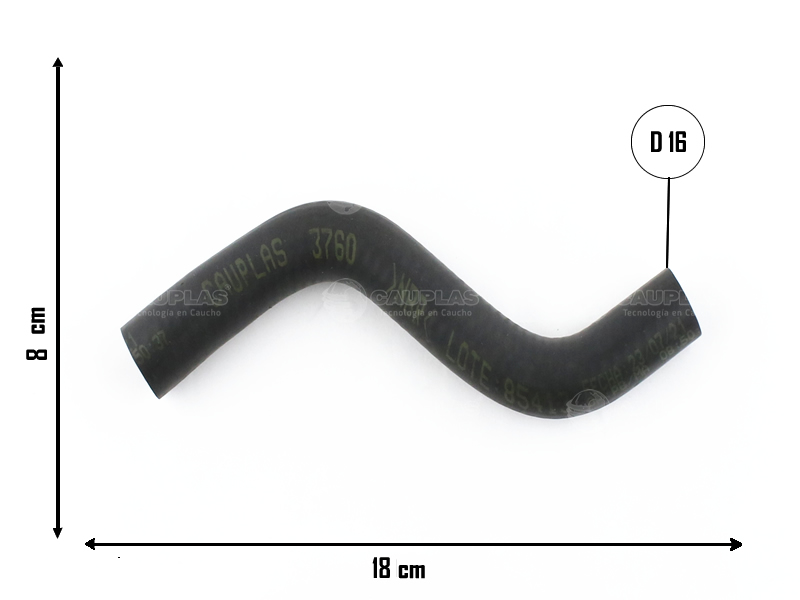 CAUPLAS MANGUERA DRENAJE DE ACEITE FORD ECOSPORT I FIESTA II OEM:2S606K677AB =YACO 3739