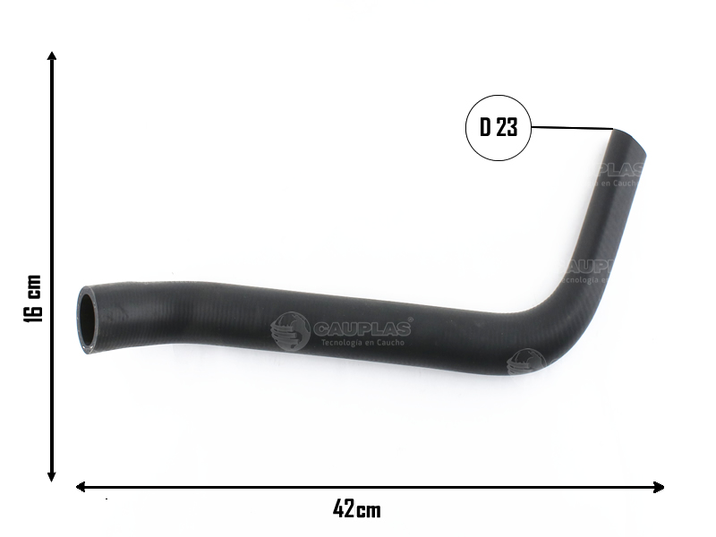 CAUPLAS MANGUERA RADIADOR INFERIOR  ECOSPORT I FIESTA II  =YACO 2965