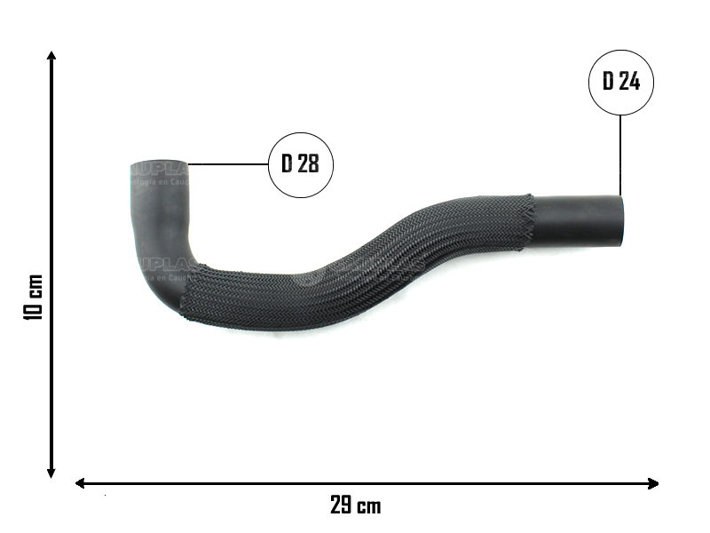 CAUPLAS MANGUERA DESCARGA DE GASES FORD COURIER ESCORT FIESTA I MONDEO OEM:93FF6K869AB =YACO 2351