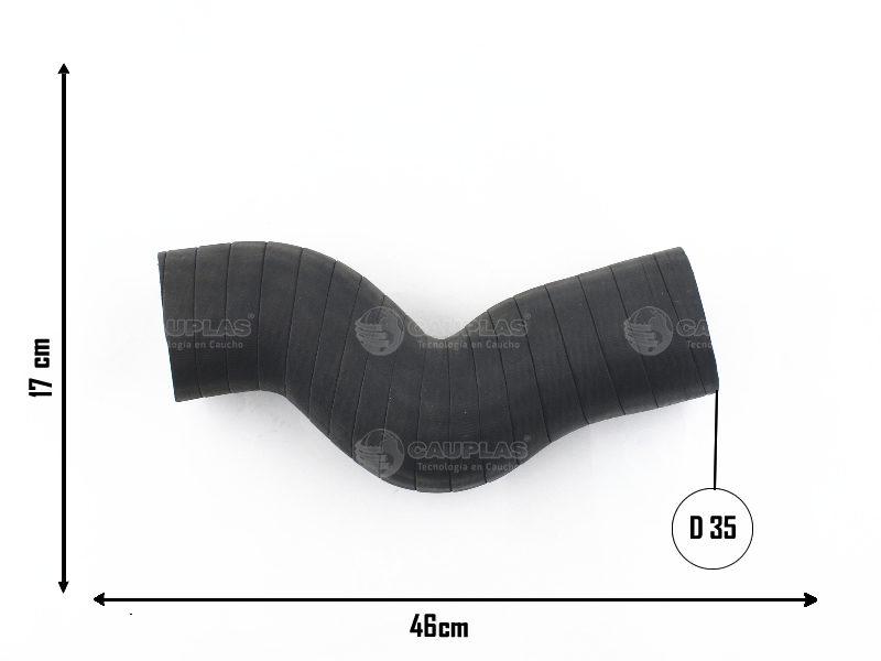 CAUPLAS MANGUERA INTERCOOLER ENTRADA FORD RANGER I  =YACO 2371