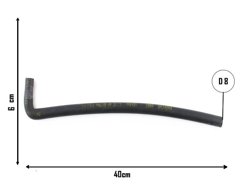 CAUPLAS MANGUERA DESCARGA DE GASES F100  =YACO 1107