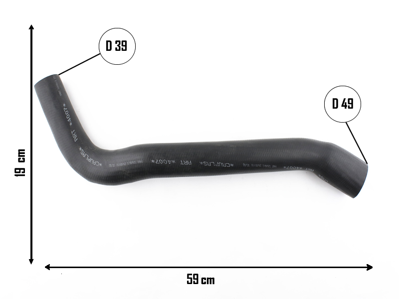 CAUPLAS MANGUERA RADIADOR INFERIOR F100 F250 F350 F4000  =YACO 2187