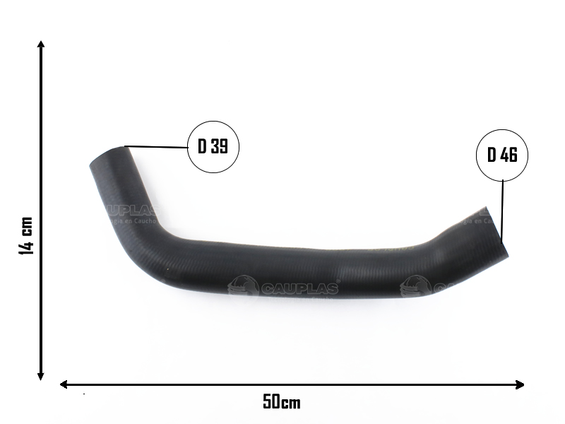 CAUPLAS MANGUERA RADIADOR SUPERIOR F100 F1000 F4000  =YACO 2172