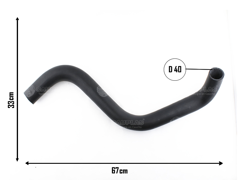 CAUPLAS MANGUERA RADIADOR SUPERIOR F100 F250 F350 F4000  =YACO 2185