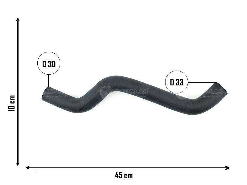 CAUPLAS MANGUERA RADIADOR SUP FORD FIESTA I  =YACO 2145