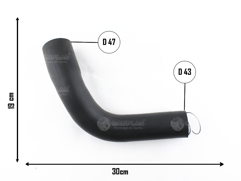 CAUPLAS MANGUERA RADIADOR INFERIOR F100 OEM:C6TT8286A =YACO 635