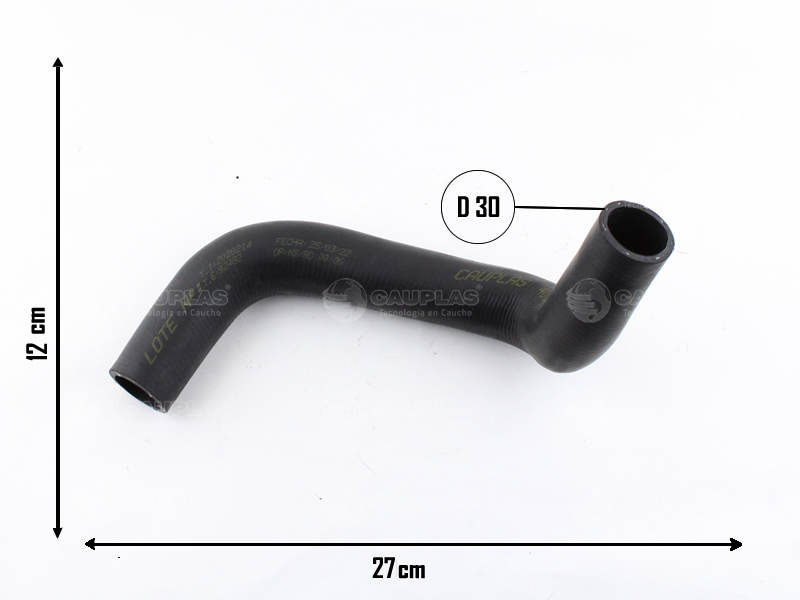 CAUPLAS MANGUERA RADIADOR SUPERIOR TAUNUS  =YACO 771