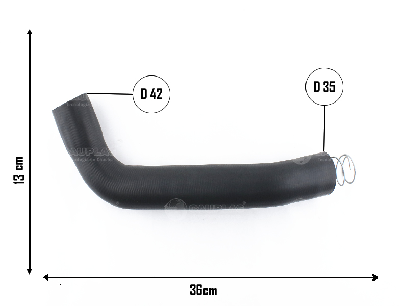 CAUPLAS MANGUERA RADIADOR INFERIOR F100  =YACO 104