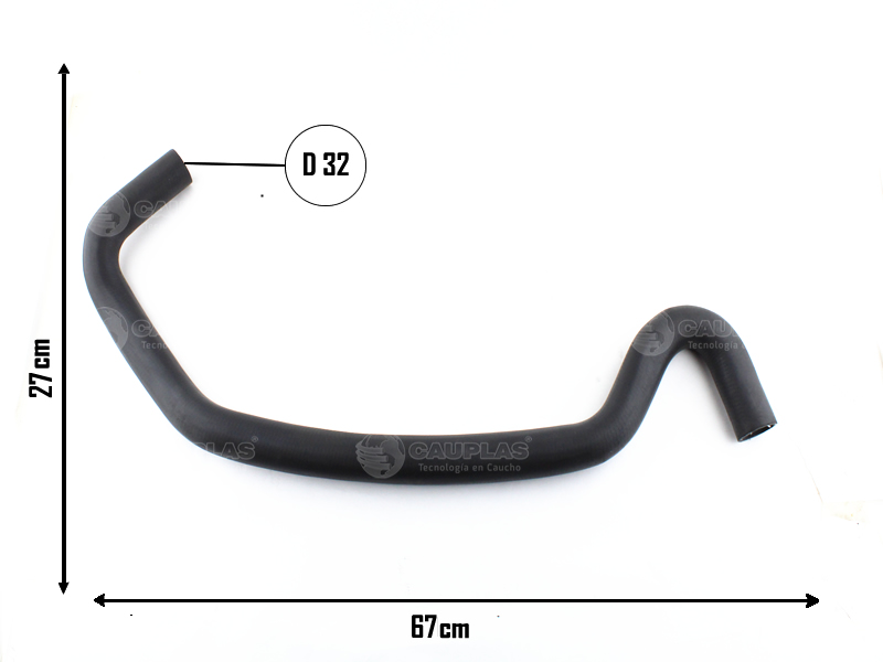 CAUPLAS MANGUERA RADIADOR SUPERIOR FORD FIESTA  =YACO 2142
