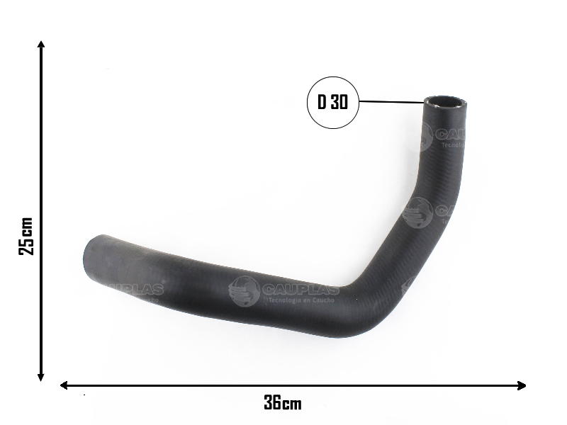 CAUPLAS MANGUERA RADIADOR INFERIOR FORD FIESTA  =YACO 1718/2139