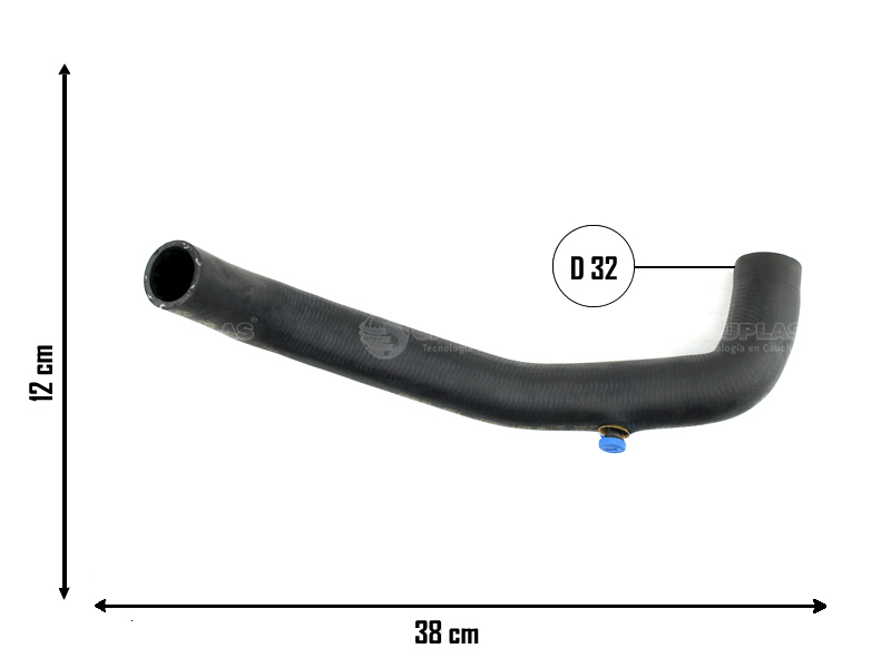 CAUPLAS MANGUERA RADIADOR SUPERIOR FORD FIESTA  =YACO 1804