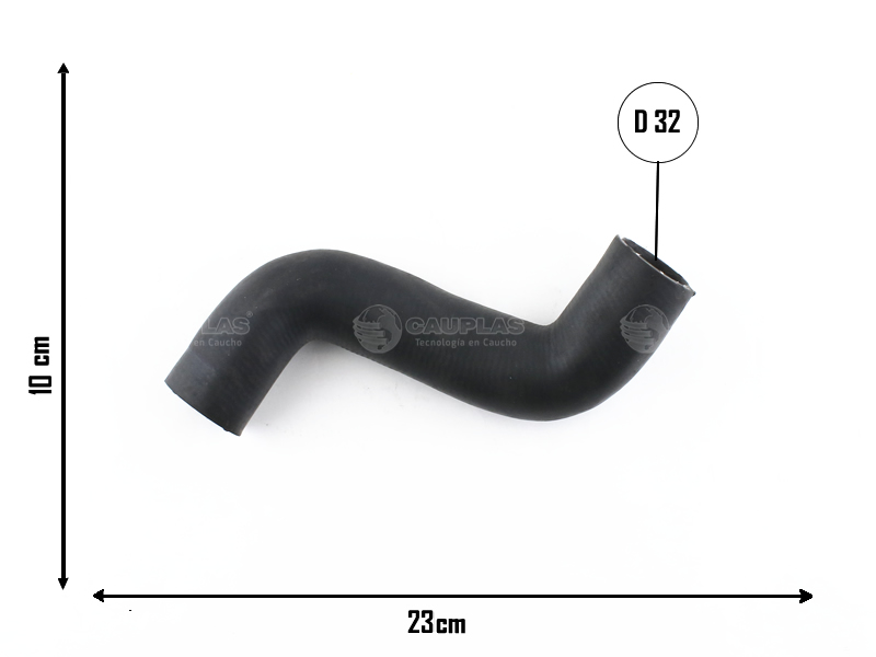 CAUPLAS MANGUERA RADIADOR INFERIOR FORD FIESTA  =YACO 1803