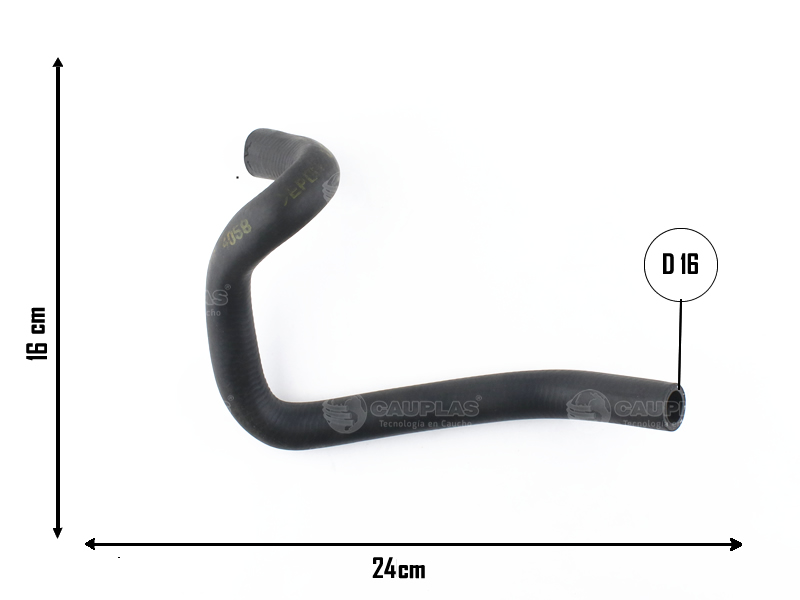 CAUPLAS MANGUERA CALEFACTOR ENTRADA FORD FIESTA OEM:89FG18D335AC =YACO 1799