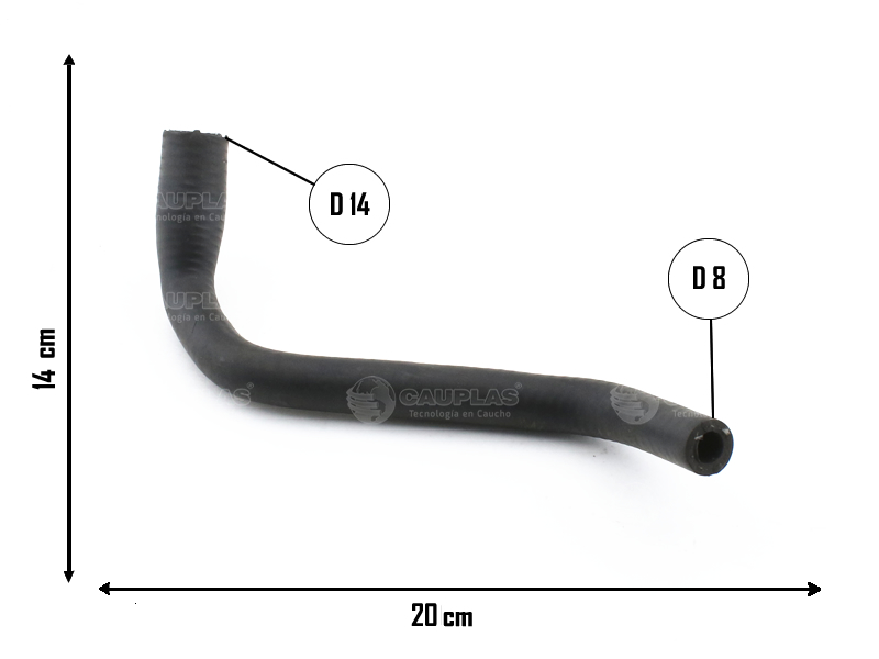 CAUPLAS MANGUERA SAL MULTIPLE DE ADMIS FORD ESCORT VW GACEL SENDA =YACO 1368