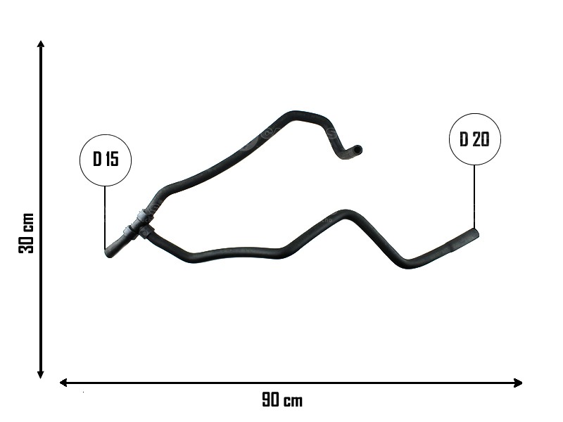 CAUPLAS MANGUERA CALEFACTOR FORD KA I FIESTA I OEM:98KU18K359AA =YACO 2151