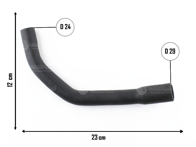 CAUPLAS MANGUERA RADIADOR SUPERIOR FORD KA I OEM:97KB8B274AF =YACO 1885