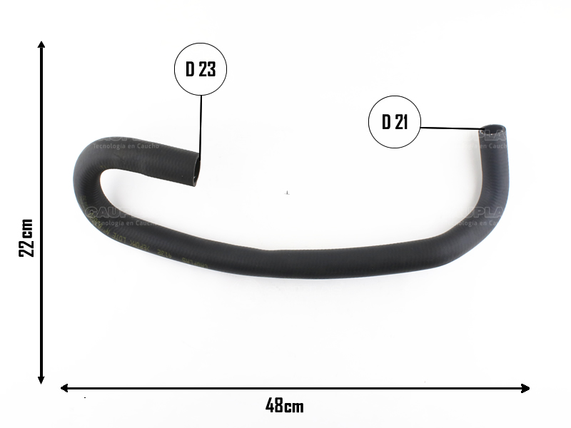 CAUPLAS MANGUERA RADIADOR INFERIOR FORD KA I OEM:XS518B273AD =YACO 2131