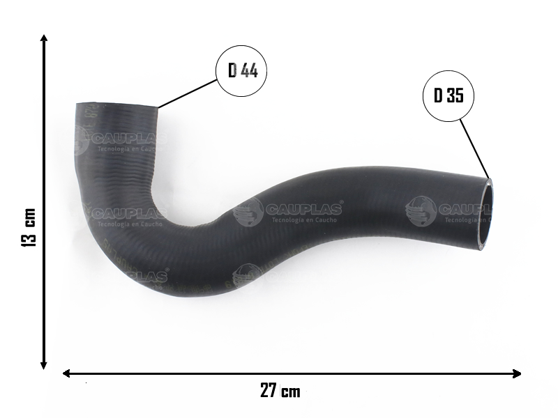 CAUPLAS MANGUERA RADIADOR SUPERIOR F100 F350 OEM:DOTT8260A =YACO 640