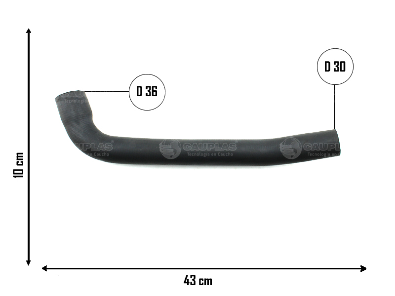 CAUPLAS MANGUERA RADIADOR SUPERIOR F100 OEM:81TR8260E 85TR8260A =YACO 103/422