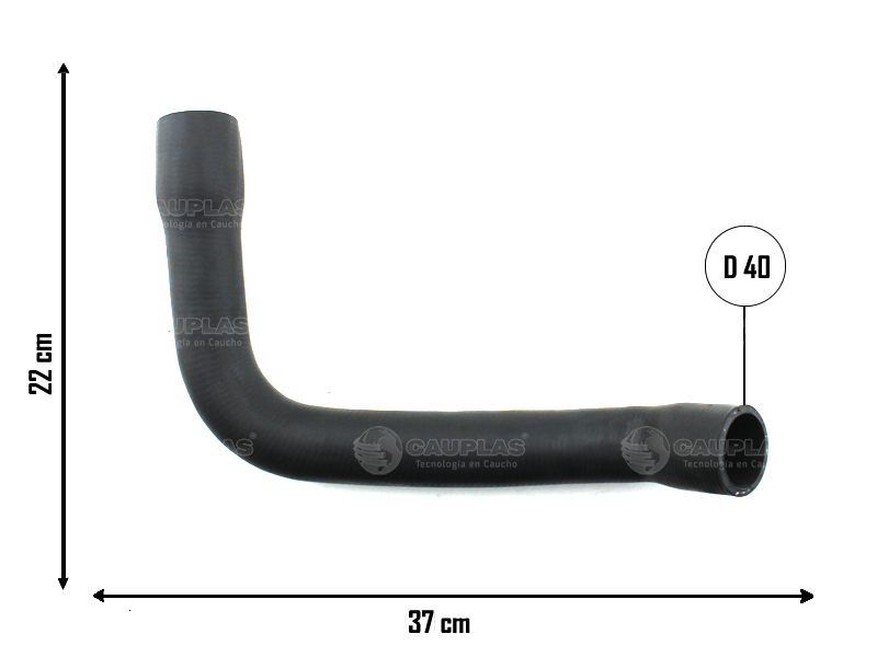 CAUPLAS MANGUERA RADIADOR INFERIOR F100 OEM:DOTT8286A =YACO 641