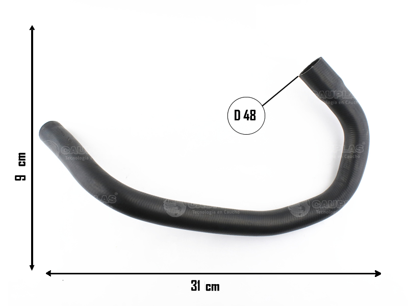 CAUPLAS MANGUERA RADIADOR INFERIOR FORD SIERRA OEM:84BR8286A =YACO 288